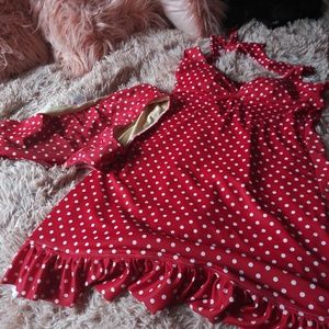 Red Dolly Custom retro swim dress